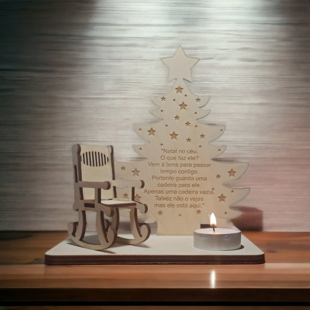 Árvore Natal com Cadeira